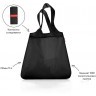 Сумка mini maxi shopper black (66092)