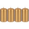 Набор свечей из 4 штук d4*7 см золотой металлик (TT-00013613)