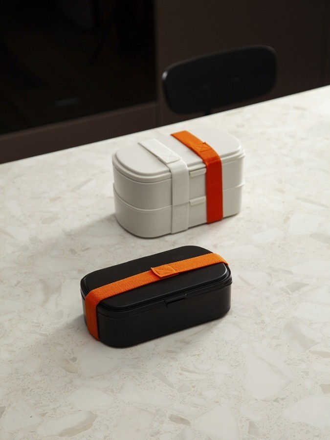 Ланч-бокс с приборами food time, 1 л, молочный (79039)