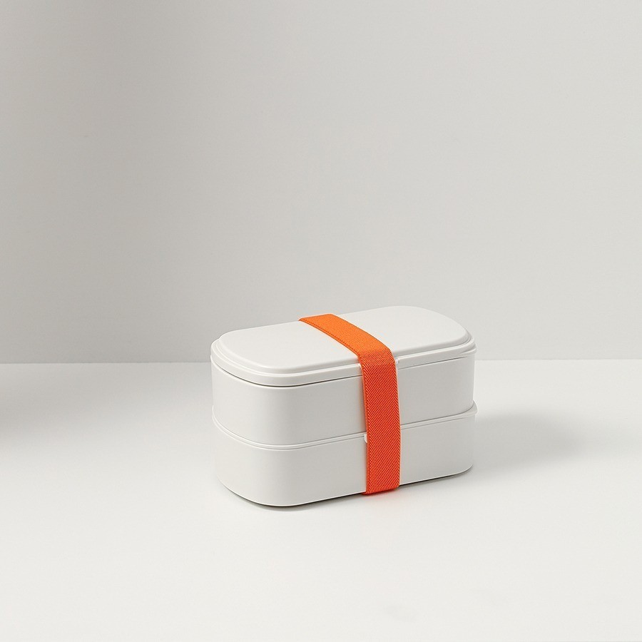 Ланч-бокс с приборами food time, 1 л, молочный (79039)