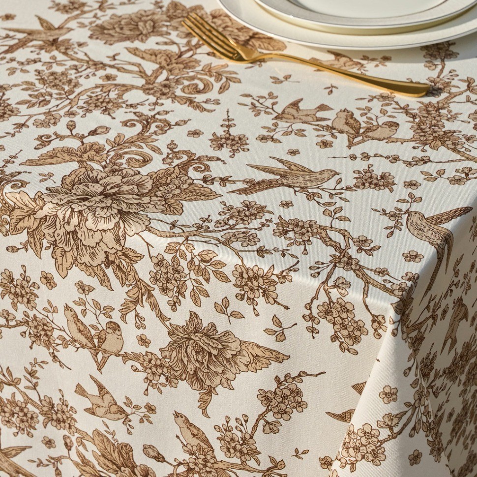 Скатерть "royal garden" 160х220см ,белый, 100% хлопок,твил пропитка Lefard (850-754-21)