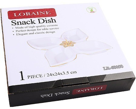 Менажница фарфоровая LORAINE 4 секции (60050)