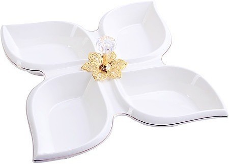 Менажница фарфоровая LORAINE 4 секции (60050)