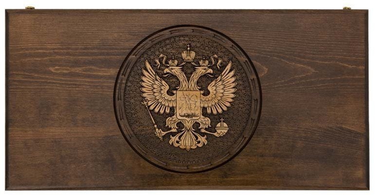 Нарды резные "Герб РФ-2", Mirzoyan (28690)