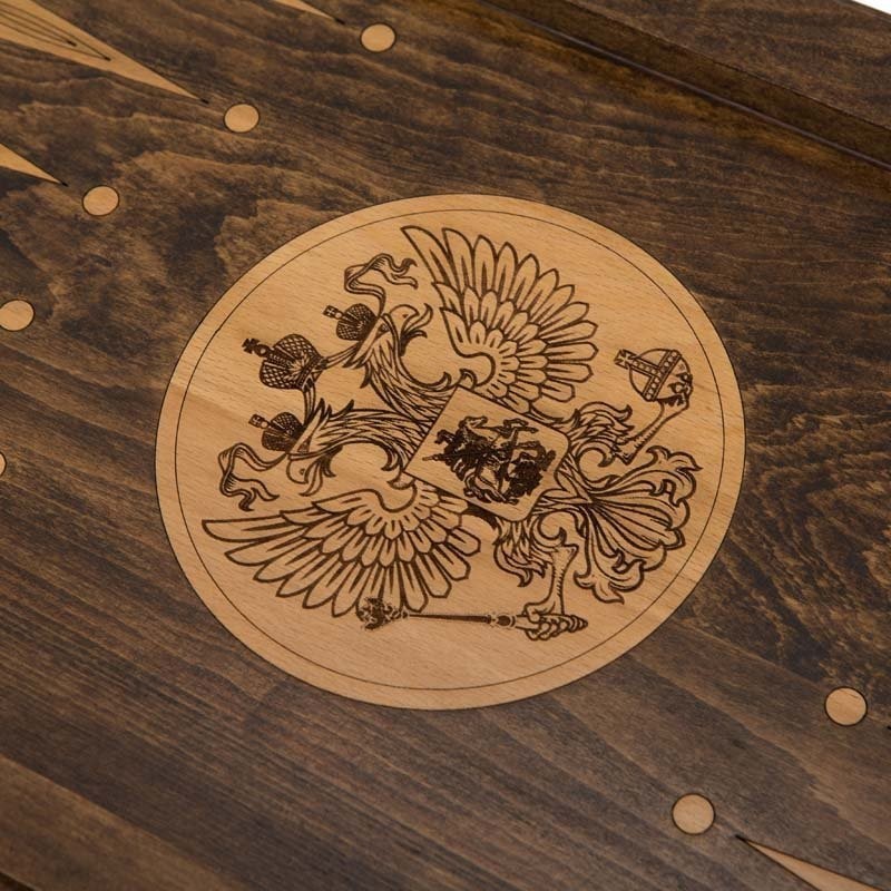 Нарды резные "Герб РФ-2", Mirzoyan (28690)