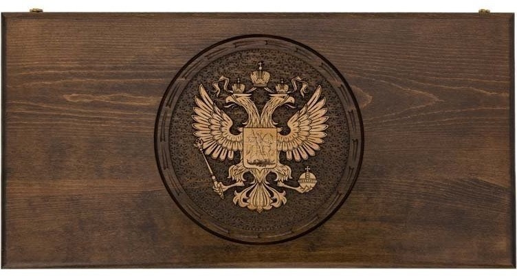 Нарды резные "Герб РФ-2", Mirzoyan (28690)