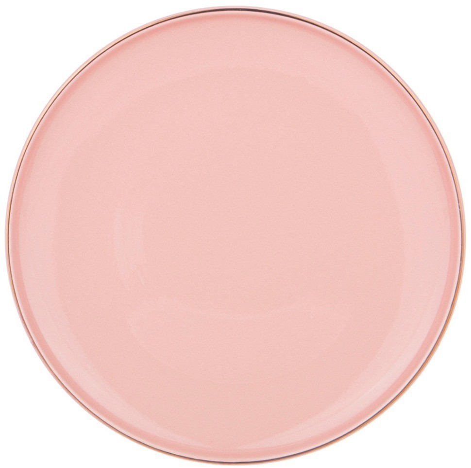 Тарелка обеденная bronco "solo" 26,5 см пудровая (577-149)