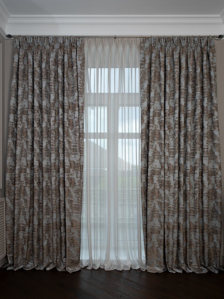 Портьера Bromley голубой 275*260 (TT-00015968)