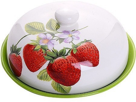 Блюдо для блинов с крышкой Клубника LORAINE (26220)