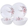Набор столовый agness flower symphony 19пр: 24см/21,5см/15см /19см (598-077)