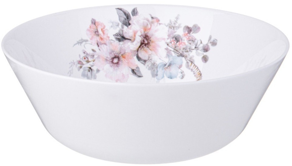 Набор столовый agness flower symphony 19пр: 24см/21,5см/15см /19см (598-077)