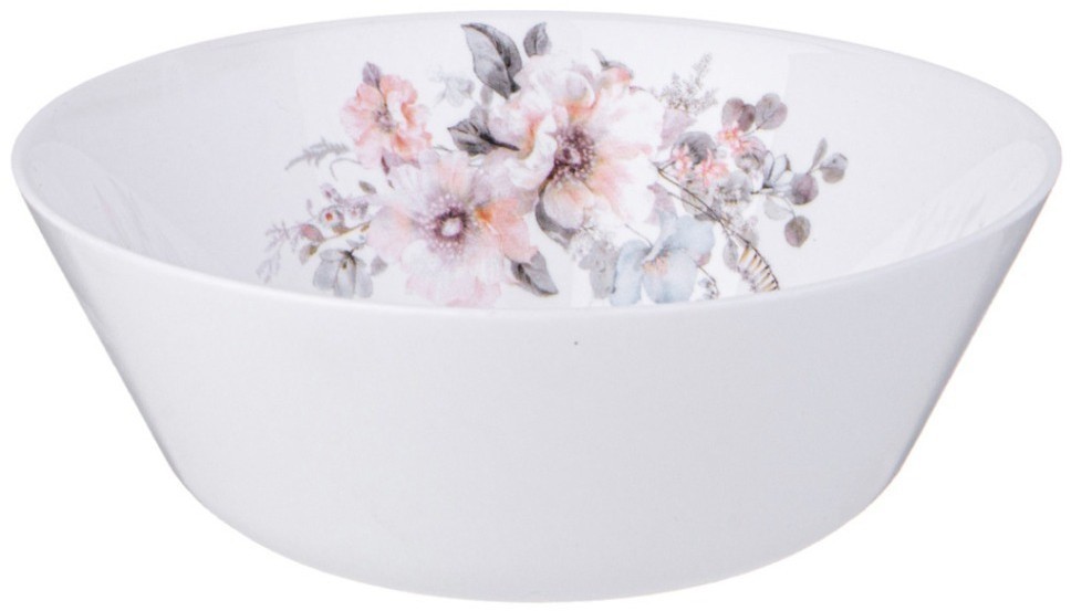 Набор столовый agness flower symphony 19пр: 24см/21,5см/15см /19см (598-077)