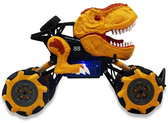 Радиоуправляемая коричневая машина-динозавр T-rex (дрифт колеса, пар) (11810-BROWN)