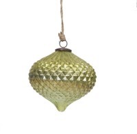 Новогодняя игрушка TD-007A, 15, стекло, light green, ROOMERS FURNITURE