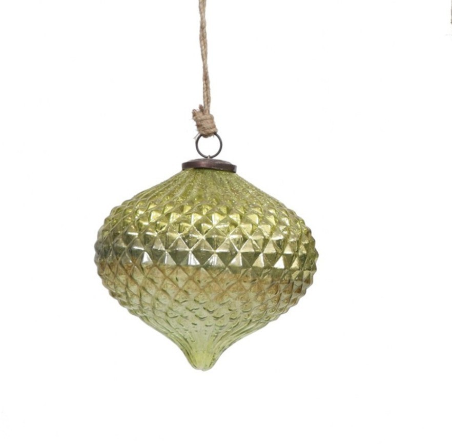 Новогодняя игрушка TD-007A, 15, стекло, light green, ROOMERS FURNITURE