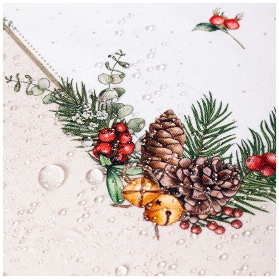 Скатерть "celebration" 140х300см ,бежевый,100% хлопок с пропиткой,твил Lefard (850-734-25)