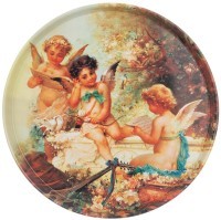 Поднос сервировочный agness &quot;ангелы&quot; 33*2,1 см (898-216)