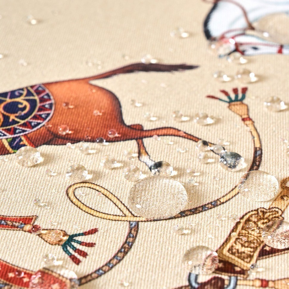 Скатерть круглая "passage" 220см ,бежевый, 100% хлопок,твил,пропитка Lefard (850-758-26)