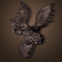 Голова лося 4450, металл, mixed, ROOMERS FURNITURE