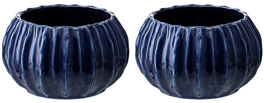 Набор из 2 салатников actinia синего цвета из коллекции sea treasures, 640 мл (78787)