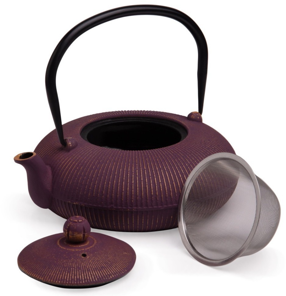 Заварочный чайник чугунный с эмалированным покрытием внутри 1200 мл Lefard (734-1012)