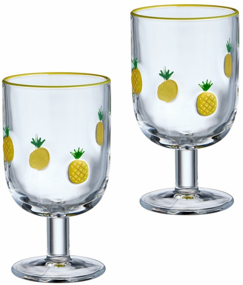 Набор бокалов для вина "fruity pineapple" из 2 шт. 350 мл Lefard (685-137)