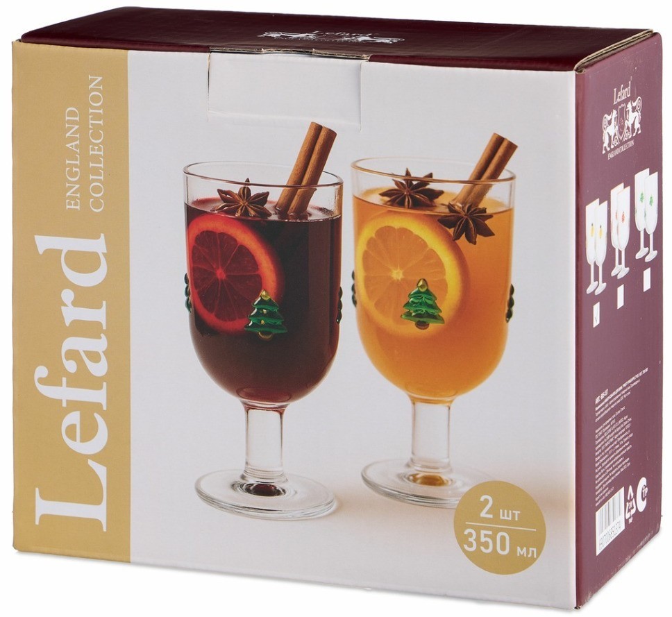 Набор бокалов для вина "fruity pineapple" из 2 шт. 350 мл Lefard (685-137)