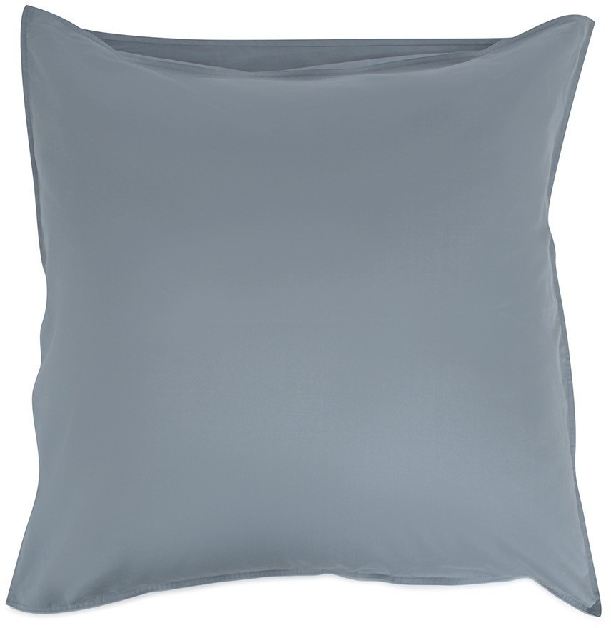 Набор из двух наволочек из сатина джинсово-синего цвета с брашинг-эффектом из коллекции essential, 70х70 см (76091)