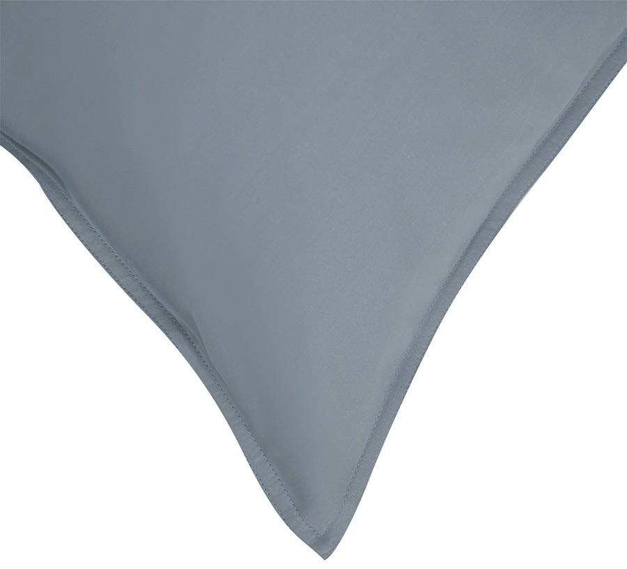 Набор из двух наволочек из сатина джинсово-синего цвета с брашинг-эффектом из коллекции essential, 70х70 см (76091)