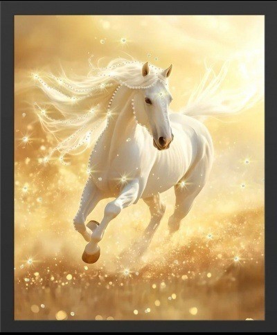 Картина Полет по полю солнца с кристаллами Swarovski (2441)