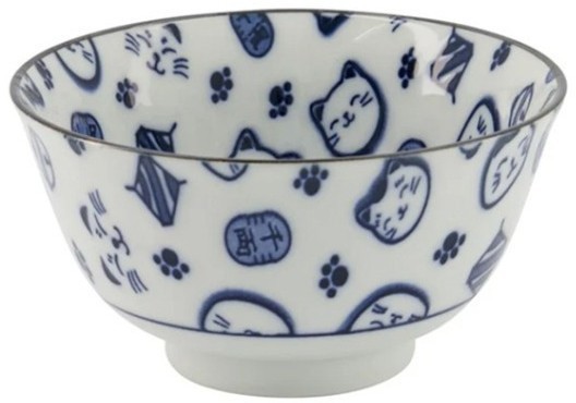 Чаша 16121, 12,7 см, фарфор, blue/white, TOKYO DESIGN