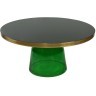 Столик кофейный odd, D75 см, черный/зеленый (74268)
