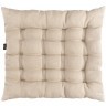 Подушка на стул из стираного льна бежевого цвета из коллекции essential, 40х40x4 см (76797)