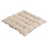 Подушка на стул из стираного льна бежевого цвета из коллекции essential, 40х40x4 см (76797)