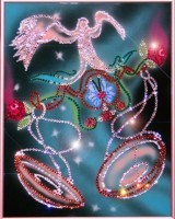 Картина Весы с кристаллами Swarovski (2200)