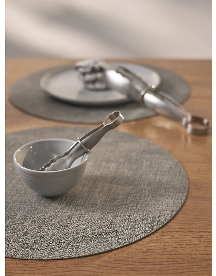 Набор из 2-х сервировочных салфеток leanera, D35 см, серые (76981)