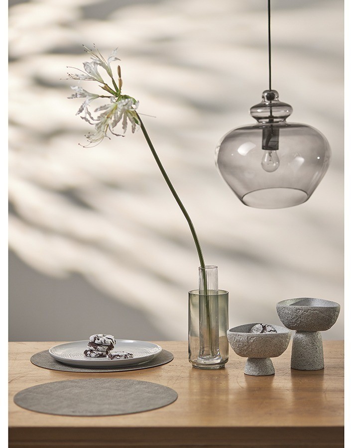 Набор из 2-х сервировочных салфеток leanera, D35 см, серые (76981)