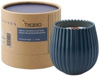 Свеча ароматическая с деревянным фитилём green tea &amp; pear blossom из коллекции edge, синий, 60 ч (75679)