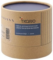 Свеча ароматическая с деревянным фитилём green tea &amp; pear blossom из коллекции edge, синий, 60 ч (75679)