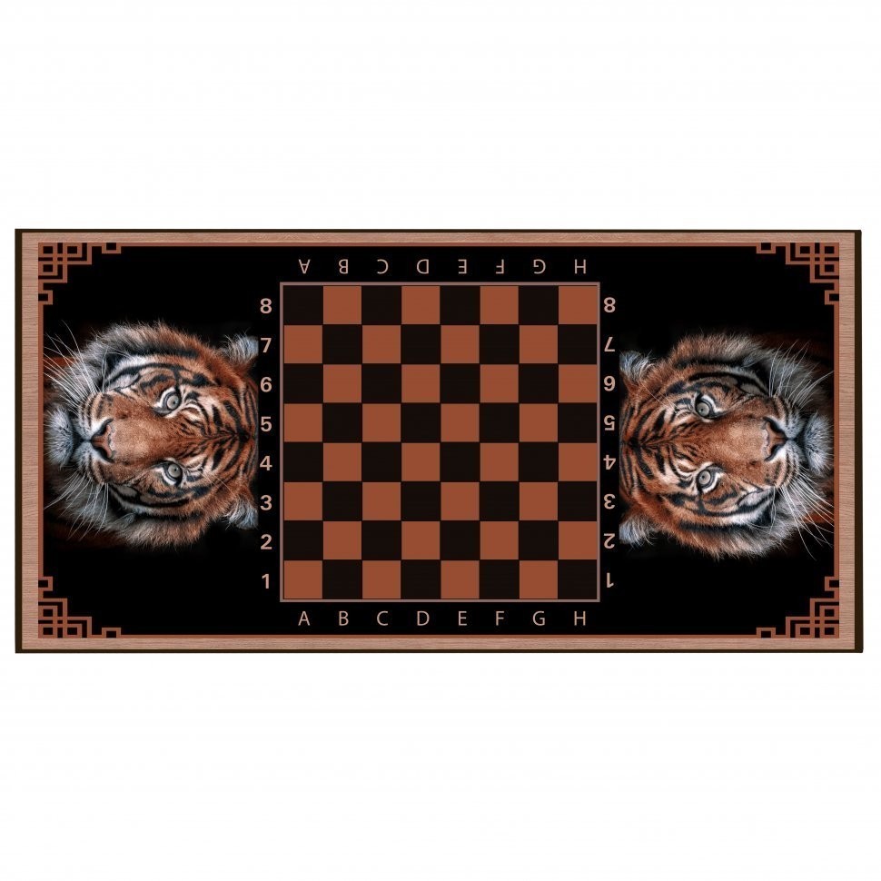 Нарды + Шашки Сирия Тигр большие (Россия, дерево, 60 см), Partida (64227)