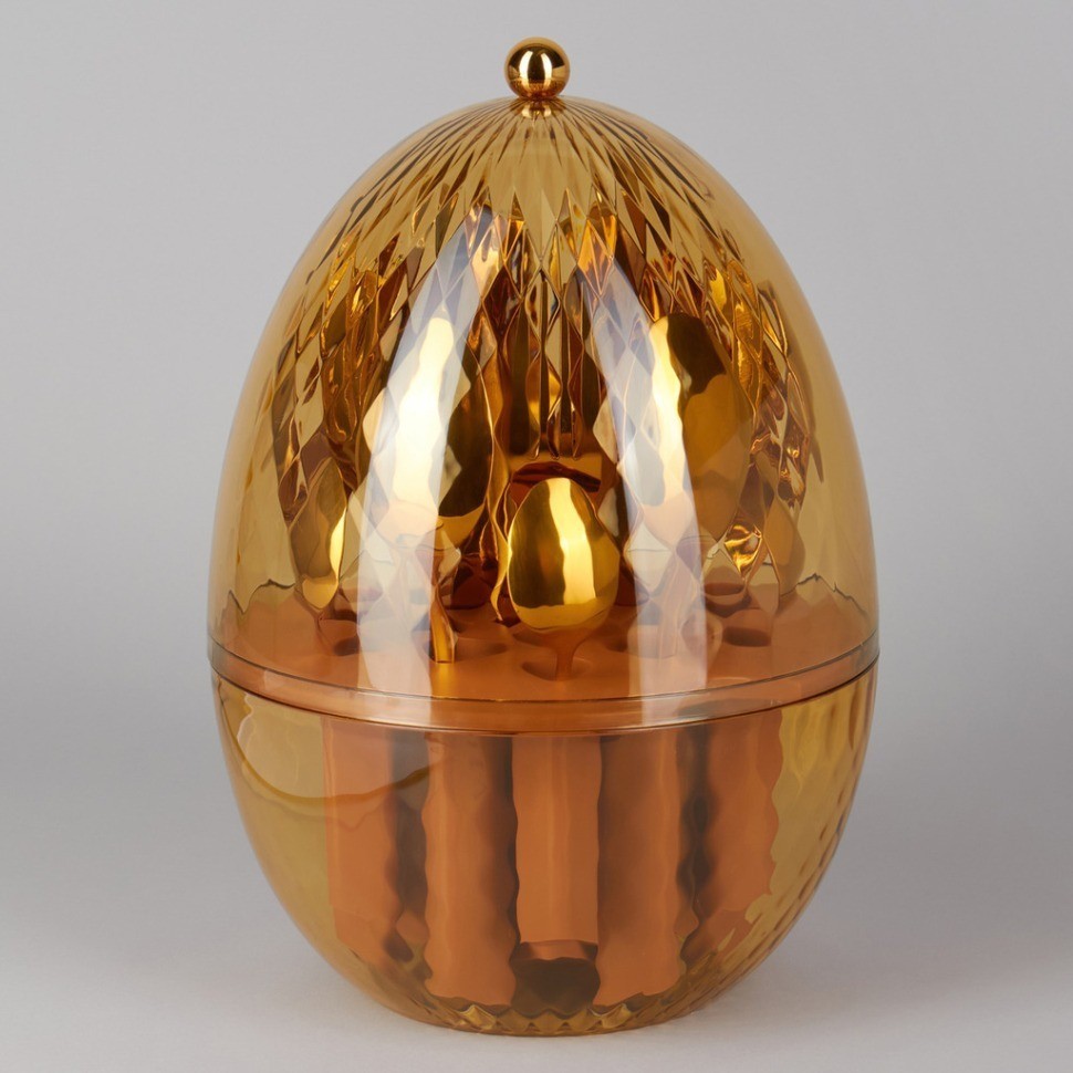 Набор столовых приборов на вращающейся подставке, 24пр, пвд покрытие Agness (922-021)