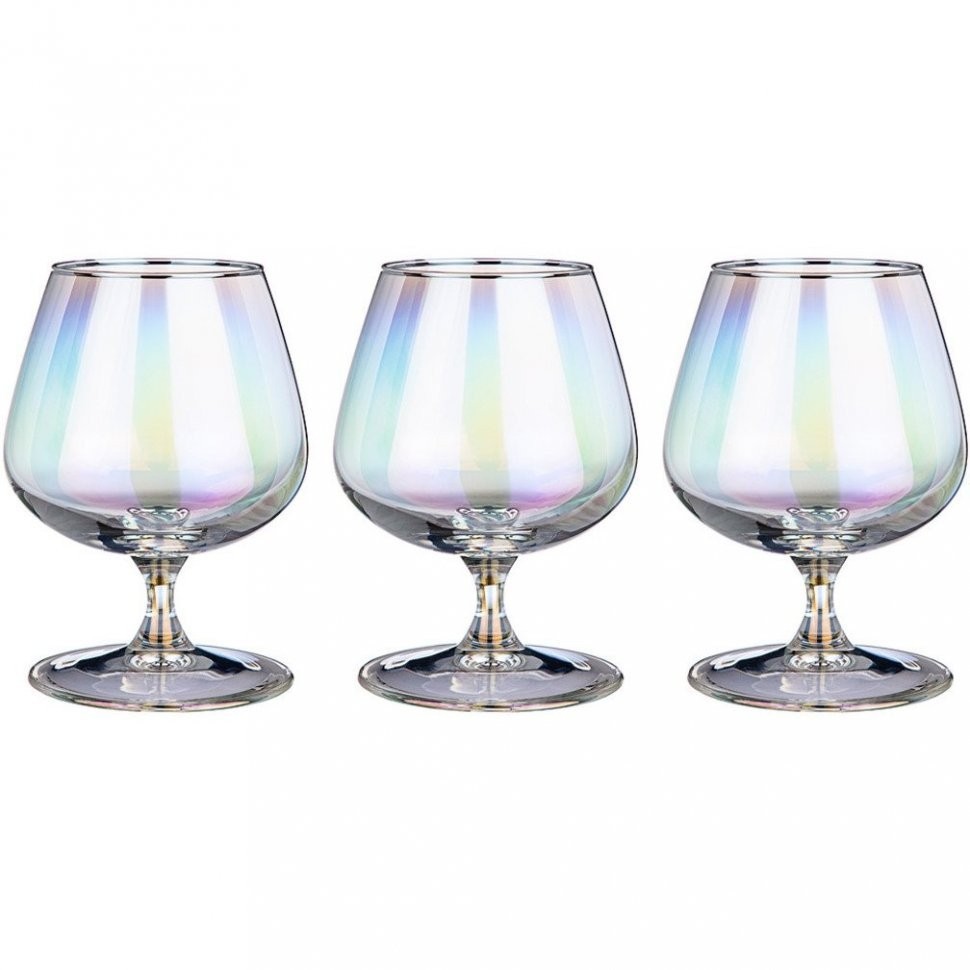 Набор бокалов для бренди из 3 шт "лиловая дымка" 410 мл Акционерное Общество (194-515)