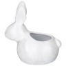 Кашпо декоративное "кролик", 16*15,5см, цвет: белый перламутр Lefard (169-806)
