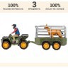 Набор фигурок серии "На ферме": Перевозка животных (машинка игрушка, фермер, лошадь) (ММ205-020)