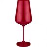 Набор бокалов для вина "sandra sprayed red" из 6 шт. 450 мл. высота=24 см. Bohemia Crystal (674-711)