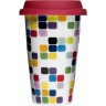 SagaForm Стакан с силиконовой крышкой "Pixel" Café 5015918