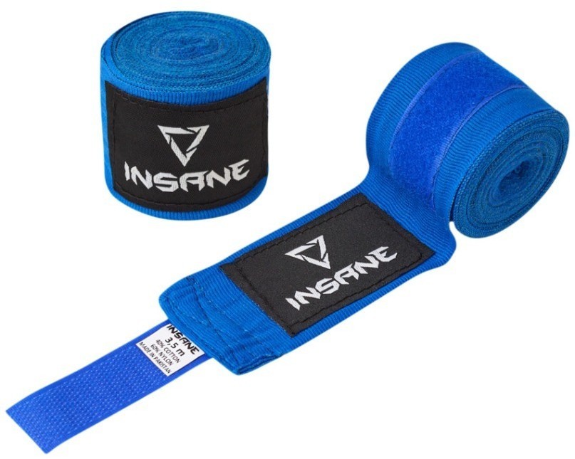 Бинт боксеркий INSANE COBRA, хлопок/нейлон, синий, 3,5 м (2095313)