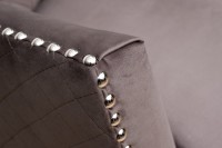 Диван Sorrento 230M трехм. раскл.,велюр сер.Colt017 230*101*86 (TT-00011518)