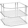 Подставка д/посуды угловая, 2-х ярусная хром (АЛТ202С)