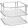 Подставка д/посуды угловая, 2-х ярусная хром (АЛТ202С)